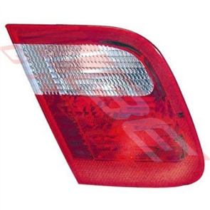 REAR LAMP - L/H - INNER - CLEAR/RED - BMW 3'S E46 4D 1998