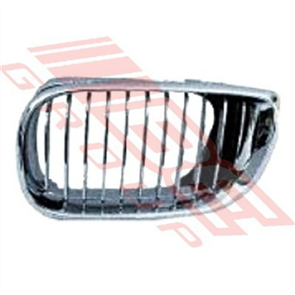 GRILLE - R/H - CHRM/CHRM/BLACK - BMW 3'S E46 2003- COUPE