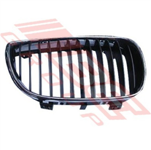 GRILLE - W/CHROME FRAME - BLACK - L/H - BMW 1'S E87 2004