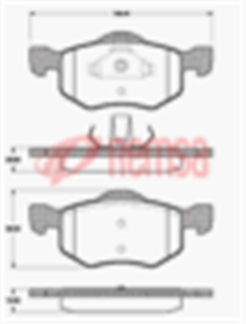FRONT DISC BRAKE PADS - FORD / MAZDA ESCAPE , TRIBUTE DB1426 UC