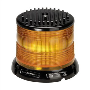 LED Beacon / Strobe Amber 12 or 24V Permanent Mount