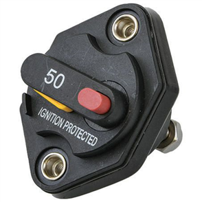 Mini Flush Mount Manual Reset Circuit Breaker 50A - 1 piece