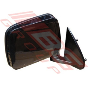 DOOR MIRROR - L/H - BLACK - CORNER MOUNT - NISSAN NAVARA D21/D22 1986