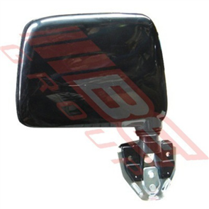 DOOR MIRROR - L/H - BLACK - DOOR MOUNT - NISSAN NAVARA D21 1986-92