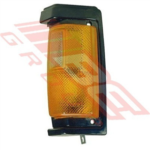 CORNER LAMP - R/H - BLACK TRIM - AMBER - NISSAN NAVARA D21 1986-89