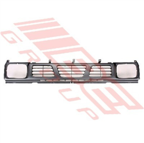 GRILLE - GREY & BLACK - 2BX H/L - NISSAN NAVARA D21 F/LIFT 1990