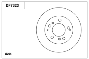 Disc Brake Rotor 294mm x 22 Min