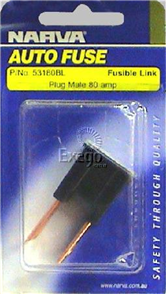 Fusible Link Male 80A Black 1 Pce