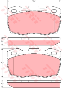 Brake Pad Set (DB1127)