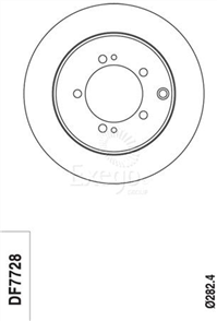 Disc Brake Rotor 284mm x 18.4 Min