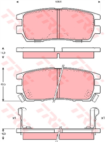 DTEC Brake Pad Set (DB1231)