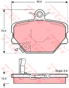 Brake Pad Set (DB2030)