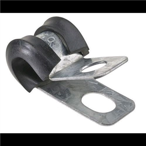 Pipe Clamp 8mm Rubber & Steel - Pack of 10