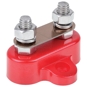 250A Dual Stud Distribution Terminal - Red