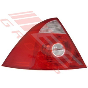 REAR LAMP - L/H - RED W/CLEAR CIRCLE - FORD MONDEO 2001- F/L - 4/5DR