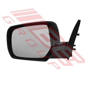 DOOR MIRROR - L/H - BLACK - MANUAL - FORD RANGER 2006