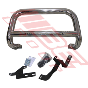 FRONT NUDGE BAR - WITH SINGLE LED BAR - POLISHED - FORD RANGER 2015-17