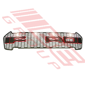 GRILLE - "FORD" IN BLACK WITH RED SURROUND - WHITE LED - FORD RANGER 2