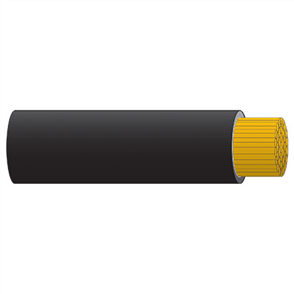 3 B&S SINGLE CORE WELDFLEX CABLE BLACK 1M 25MM