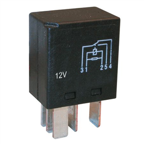 Micro Relay 12V Change Over 25/10A - Resistor Protected
