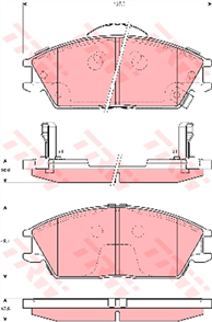 Brake Pad Set (DB1124/DB1252)
