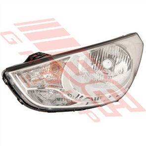 HEADLAMP - L/H - ELECTRIC/MANUAL - CHROME - HYUNDAI TUCSON 2010