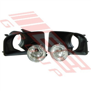 FOG LAMP SET - L&R - W/BEZEL - ISUZU D-MAX P/UP 2012