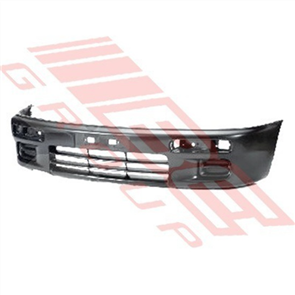 FRONT BUMPER - BLACK - W/O FOG HOLE - MAZDA 323 SEDAN 1995-