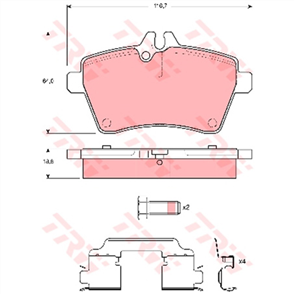 Brake Pad Set (DB2019)