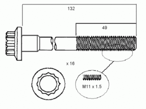 HEAD BOLT SET HBS028