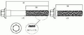 HEAD BOLT SET - HOLDEN 3.8L V6 ECOTEC