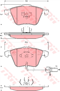 Brake Pad Set Inc. Wear Sensor