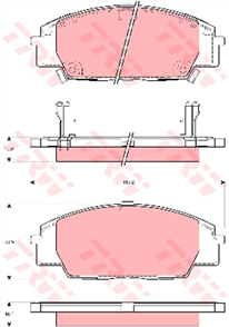 DTEC Brake Pad Set (DB1452)