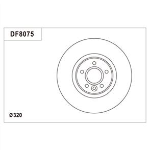 Disc Brake Rotor 320mm x 23 Min