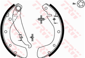 Brake Shoe 200mm x 28mm