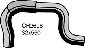 RADIATOR HOSE UPPER TOYOTA HILUX 3RZ 97- CH2698