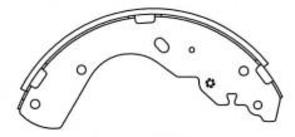 RDA Brake Shoe 295mm x 55mm