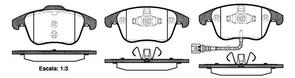 FRONT DISC BRAKE PADS - AUDI / VW Q3 , TIGUAN 07-