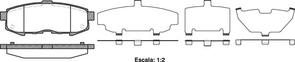 Rear Brake Pads -  Mazda MPV 04- DB1729 E
