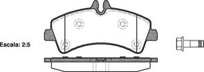 REAR DISC BRAKE PADS - MERCEDES BENZ / AUDI VW SPRINTER , CRAFTER  06-