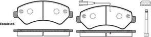 FRONT DISC BRAKE PADS - FIAT DUCATO 06-