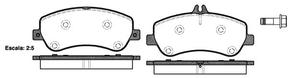 FRONT DISC BRAKE PADS - MERCEDES BENZ E , GLK CLASS 08-