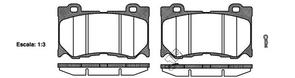 FRONT DISC BRAKE PADS - NISSAN 370Z 09-