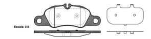 FRONT DISC BRAKE PADS - PORSCHE 911 , CAYMAN 08-