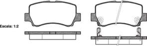 REAR DISC BRAKE PADS - TOYOTA AURIS  07-