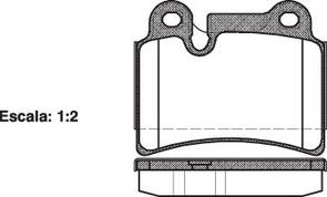 REAR DISC BRAKE PADS - AUDI / VW TOUREG  02-