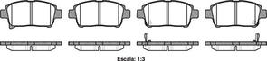 FRONT DISC BRAKE PADS - TOYOTA PRIUS 00-09