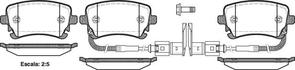 REAR DISC BRAKE PADS - AUDI / VW A4,A6,A8 99-