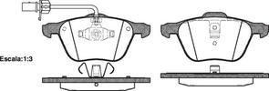 FRONT DISC BRAKE PADS - AUDI / VW TRANSPORTER 92-