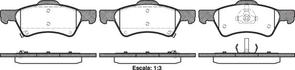 7733 E FRONT DISC BRAKE PADS - CHRYSLER VOYAGER  01- DI/DI